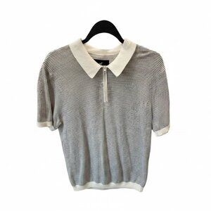 Hollister Zipper Placket Sweater Polo